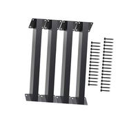 F Fityle Équerres d'angle pour connecteur de pergola en bois, supports d'angle noirs à 45 degrés, supports pour poteaux et poutres en bois, 4 Pièces