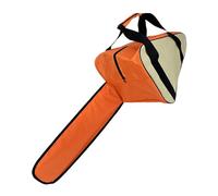 F Fityle Étui de transport pour tronçonneuse, sac de transport portable, accessoires de protection, sac de rangement pour le travail du bois en extérieur, Orange Blanc