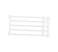 F Fityle Extensible bébé porte chiot clôture porte protecteur séparateur de pièce portable promenade à travers rétractable chien porte clôture pour animaux de, 56à100cmx36cm Blanc