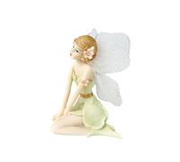 F Fityle Figurine de des fleurs, sculpture décorative de bureau, statuette créative de fille pour armoires, étagères, décoration intérieure, chambre, Agenouillé Vert