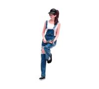 F Fityle Figurine miniature de mécanicienne à l'échelle 1:24, personnage 3D réaliste pour diorama ou micro- ferroviaire.