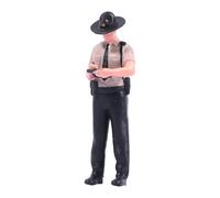F Fityle Figurine miniature de patrouilleur masculin à l'échelle 1:64, en résine robuste, idéale pour la création de dioramas et autres décors, Émettre Un Billet