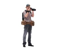 F Fityle Figurine miniature photographe masculin à l'échelle 1:24, personnage 3D collection pour jeu rôle, décoration bureau ou scène