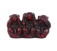 F Fityle Figurines de Singe, Voir Aucun Mal, Entendre Aucun Mal, ne Rien dire, Accents de Statue de Singe, décor de Singe en résine, décoration d'intérieur, Imitation Acajou