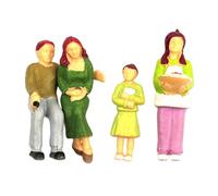 F Fityle Figurines miniatures au 1/25, mini-modèles, petites collections décoratives, projets de bricolage, figurines de personnages miniatures, décoration de, 4 Pièces