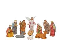 F Fityle figurines miniatures crèche Noël, statue la, décoration fête, petite figurine Jésus en résine pour intérieur