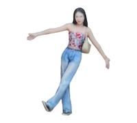 F Fityle Figurines Miniatures de Filles à l'échelle 1:64, Accessoires de scène, Petite Collection de dioramas réalistes pour la Photographie et la, Bras écartés