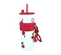 F Fityle Gobelet isotherme en acier inoxydable, tasse isotherme, cadeau, tasse de, bouteille d'eau polyvalente et créative, de pour la, Cerise Rouge