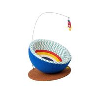 F Fityle Griffoir pour Chat, Portable et résistant aux Rayures, avec Clochette et Boule, pour Un entraînement interactif des Chats des Chiots