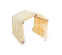 F Fityle Guinée engelue Refuge Acrylique Pas de Fond Chaud détachable Confortable Confort, Jaune