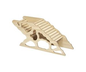 F Fityle Hamster Maison en Bois MDF pour Habitat de Rongeur avec Cachette Lavable Accessoire de Cage Jouet D'Exploration et d'escalade Adaptée Aux Petits, Style C
