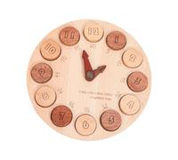 F Fityle Horloge d'enseignement du bois, enfants Numéro de puzzle Puzzle Skills Training Training Game pour les enfants pour les enfants de 3 4 ans, âgés de 5