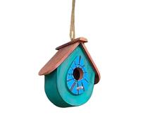 F Fityle Hummingbird Niding Birdhouse Robuste Pratique Facile à Utiliser Les Oiseaux Amours Cadeau en Bois de Bois pour extérieur Jardin, Vert