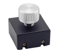 F Fityle Interrupteur Variateur Rotatif à Intensité Variable, File à Installer, Bouton Variateur Élégant en Plastique, 60 W-300 W, 110-220 V, pour Lampe de Chevet, Dortoir, Chambre à Coucher, Argent