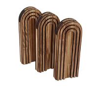 F Fityle Jardinière Murale en Bois, Vase Mural, Salle de Bain, Fausse Plante Rustique, Décorative, Chambre à Coucher, Vase en Bois Polyvalent, Décoration, Pack de 3
