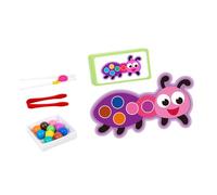 F Fityle Jeu d'association de Perles et de Pinces en Bois, idéal pour développer la motricité Fine, la Coordination œil-Main et comme Cadeau, Style A