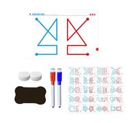 F Fityle Jeu de développement des hémisphères gauche et droit, activités d'apprentissage portables et créatives, cartes d'entraînement à la motricité, Défi