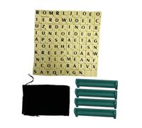 F Fityle Jeu de société d'orthographe de mots, jeu de mots croisés classique, jouet éducatif, support d'orthographe de mots, jeu de mots familial pour enfants