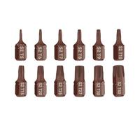 F Fityle Jeu d'embouts de tournevis à percussion 1/4" pour outils de réparation portables, polyvalents et haute résistance, pour outils pneumatiques, 12 Pièces Torx