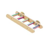 F Fityle Jeu d'escalade en Forme D'échelle pour Oiseaux, Support d'exercice, Oiseau en Bois à Mâcher Polyvalent