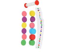 F Fityle Jeux de mémoire en bois disques en bois portables apprentissage préscolaire puce ronde mains sur la capacité pour enfants garçons filles cadeau