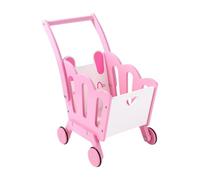 F Fityle Jouet de Caddie pour Enfants, Ensemble de Jeu D'épicerie pour Garçons et Filles, Rose