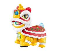 F Fityle Jouet de danse du lion du Nouvel An, lion dansant interactif, son et lumière du Nouvel An, jouet musical ondulant pour bébé fille, Rouge