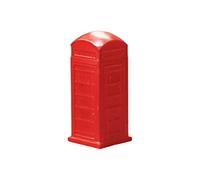 F Fityle Jouet de poupée, figurines Diorama, Mini figurines réalistes en résine 1/64, jouet de poupée, pour gare bricolage rue architecturale, Téléphone rouge