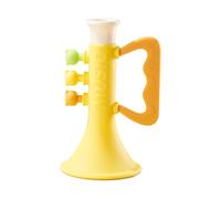 F Fityle Jouet musical en forme de trompette pour garçons et filles, son clair, fête, souffleur, générateur de bruit, corne pour enfants, dessin animé, Jaune