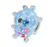 F Fityle Jouet pour Cage à Perroquets, Roue Rotative, Hochet, Jouet d'exercice Portable pour Inséparables, Petits et Moyens Oiseaux, Pinsons, Aras, Bleu