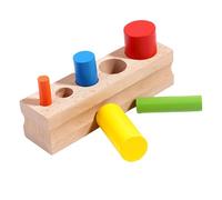 F Fityle Jouets cylindriques Blocs cylindriques Portables Éducation des enfants Améliore la coordination œil-main Jeu Jouets éducatifs en bois