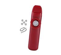 F Fityle Kazoo à tonalité réglable, jouet musical d'accompagnement facile à apprendre, avec 5 membranes supplémentaires et une lanière pour les enfants en, Rouge