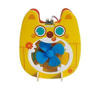 F Fityle Kit d'assemblage de ventilateur électrique, jouet scientifique, cadeaux d'anniversaire, puzzle fait main, science, cognition, ventilateur à