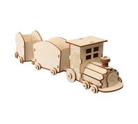 F Fityle Kit de construction de train en bois à monter soi-même - Modèle éducatif - Jouet pour garçons et enfants - Kit d'expérimentation scientifique en