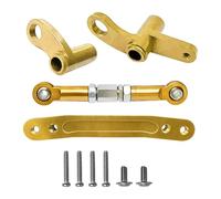 F Fityle Kit de mise à niveau de direction en métal, installation facile, pièces de rechange, biellette de liaison robuste avec vis pour accessoire de véhicule, or