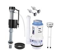 F Fityle Kit de réparation de vanne de chasse double de 3 pouces, vannes de vidange, joint de rechange, installation facile, vanne de remplissage, kit de