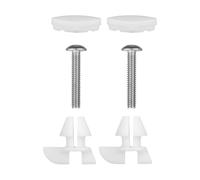 F Fityle Kit de réparation pour abattant de toilettes : pièces de rechange, stabilité accrue, réduction du bruit, installation facile. Kit de visserie pour, Court