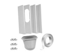 F Fityle Kit d'Étanchéité pour Fenêtre de Climatiseur Portable, Installation Facile, Ajustable Vertical/Horizontal, Kit de Ventilation Universel Robuste et Léger en PVC, Joint Étanche, Style C