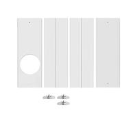 F Fityle Kit Fenêtre pour Climatiseur Portable, Joint Étanche Coulissant Réglable Hauteur, Panneaux PVC, Kit de Ventilation Universel, Compatible Tuyaux d'Évacuation