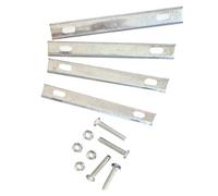 F Fityle Kits de Fixation de Panier arrière de vélo en Fer, vis de Fixation, Panier arrière de vélo Robuste, Accessoires d'installation, 4 pièces Joints Fixes