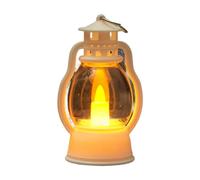 F Fityle Lanterne décorative à LED sans flamme, lanterne murale suspendue pour accessoires de salon extérieur, Blanc