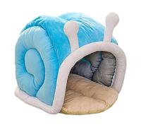 F Fityle Lit Pet Cat Bed Douillet Maison Niche Chien Chat Caché Tissu Peluche Adaptée Au Nettoyage Facile et Accessoires Polyvalents Utilisable pour Chatons Ch, L 50cmx43cmx45cm