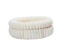 F Fityle Lit Rond pour Chien et Chat, Auto-Chauffant, chenil d'intérieur Doux, Tapis de Couchage pour Caniche, Chihuahua, Automne et Hiver, Beige 50cmx50cmx18cm