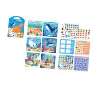 F Fityle Livre de peinture d'eau, tablette à dessin, jouet interactif, doodle d'eau éducative précoce pour les activités, cadeau d'anniversaire préscolaire, Animal Marin