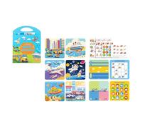F Fityle Livre de peinture d'eau, tablette à dessin, jouet interactif, doodle d'eau éducative précoce pour les activités, cadeau d'anniversaire préscolaire, Transport