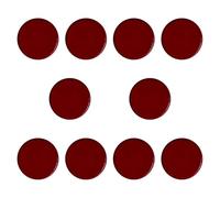 F Fityle Lot de 10 Embouts de Queue de Billard, Accessoires de Billard, Embouts Portables de 1,1 cm pour la Pratique en Club, Le Bar et Les Loisirs en Plein, Bordeaux