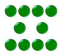 F Fityle Lot de 10 Embouts de Queue de Billard, Accessoires de Billard, Embouts Portables de 1,1 cm pour la Pratique en Club, Le Bar et Les Loisirs en Plein, Vert