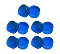 F Fityle Lot de 10 Embouts de Queue de Billard Transparents Break Jump, Accessoires de Remplacement pour débutants, Bleu