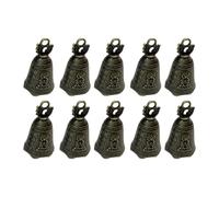 F Fityle Lot de 10 Petites Cloches Chinoises en Bronze à Suspendre, idéales pour la prière, la décoration, Les Cadeaux, Les Cloches de Bouddha, Les carillons