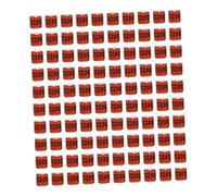 F Fityle Lot de 100 Bagues D'identification pour Pigeons, Faciles à Identifier, Pratiques, 2026, pour Pinsons Nains, Canaris et Cailles, Hong Kong Rouge